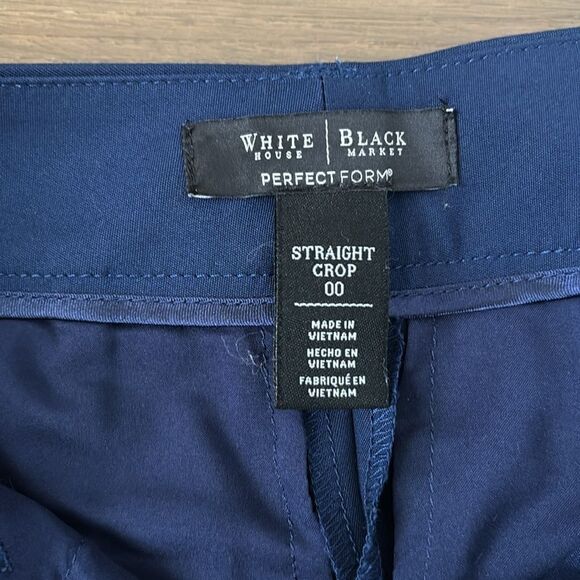 Blue straight crop pants - Picture 3 of 6